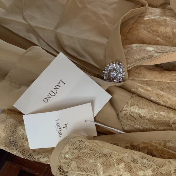 Sheath/Column Mother of the Bride Dress Wrap Included - Picture 3 of 7